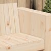 vidaXL Garden Sofa Brown 185.5 x 60 x 62 cm Solid Pine Wood