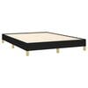 vidaXL Bed Frame without Mattress Black 135x190 cm Double Double Fabric