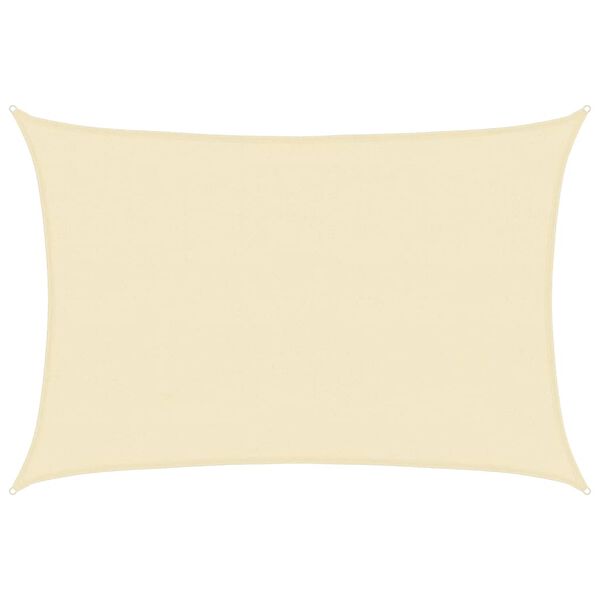 vidaXL Sunshade Sail 160 g/m&sup2; Cream 4x5 m HDPE