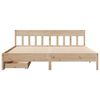 vidaXL Bed Frame without Mattress 200x200 cm Solid Wood Pine