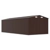 vidaXL Garden Shed 257x580x181 cm Metal Brown