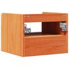 vidaXL Bedside Table 2 pcs Wax Brown 38 x 36 x 29.5 cm Solid pine wood