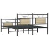 vidaXL Bed Frame without Mattress Sonoma Oak 150x200 cm King Size Engineered Wood