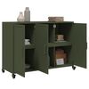 vidaXL Sideboard Olive Green 100.5x39x72 cm Steel