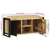 vidaXL Bench Cabinet Brown 100 x 35 x 50 cm Solid Mango wood