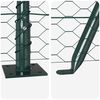 vidaXL Fence Post Green 100 x 0.4 m (25 mm mesh) Steel and PVC
