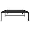 vidaXL Metal Bed Frame without Mattress Black 100x190cm