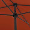 vidaXL Beach Parasol Terracotta 200x125 cm
