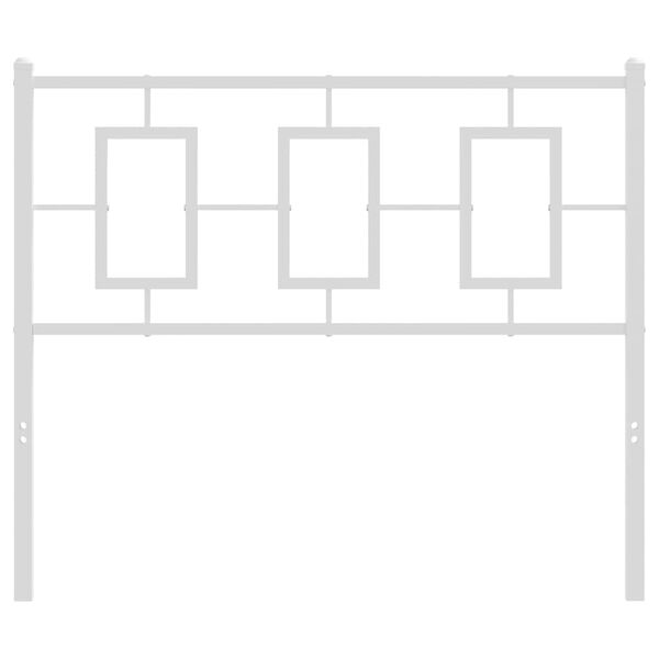 vidaXL Metal Replace Headboard White 100 cm