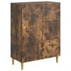 vidaXL Sideboard Smoked Oak 66 x 34.5 x 90 cm Engineered Wood