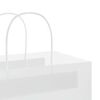 vidaXL Paper Bags 50 pcs with Handles White 21x11x28 cm