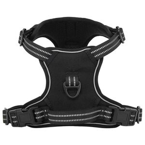 vidaXL Dog Harness with Reflective Stripes Adjustable Black M