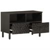 vidaXL TV Cabinet Black 70x33x46 cm Solid Wood Mango