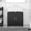 vidaXL Bathroom Cabinet Black Oak 63 x 29 x 55 cm Engineered wood