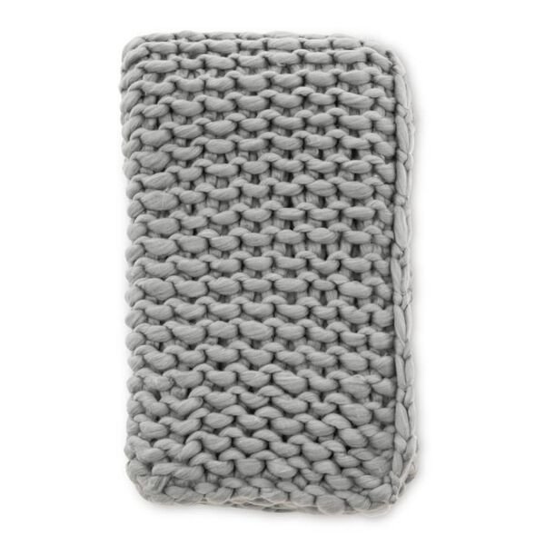 Venture Home Throw Kate 170x130 cm Polyester Light Grey