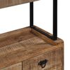 vidaXL Sideboard with Shelves Solid Mango Wood 120x35x200 cm