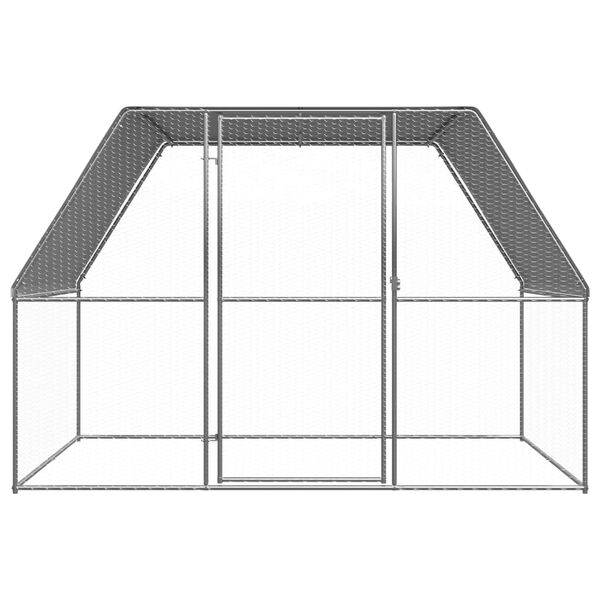 vidaXL Outdoor Chicken Cage 3x2x2 m Galvanised Steel