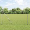 vidaXL Fence with Post Silver 1.6 x 10 m Steel and PVC