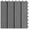 vidaXL Decking Tile 3D Design 11 pcs Grey 30 x 30 cm WPC