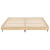 vidaXL Bed Frame without Mattress Sonoma Oak 200x200 cm Engineered Wood
