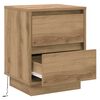 vidaXL Bedside Cabinet Artisan Oak 39 x 34.5 x 50 cm Engineered wood