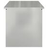 vidaXL Outdoor Storage Box Silver 100 x 50.5 x 50 cm Steel