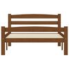 vidaXL Bed Frame without Mattress Honey Brown Solid Wood 100x200 cm (322076+321987)