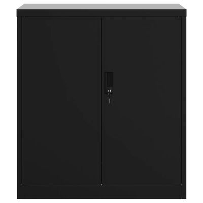 vidaXL File Cabinet Black 79x40x90 cm Steel