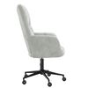 vidaXL Relaxing Chair with Wheel Light Grey 69 x 61.5 x 102 cm Velvet