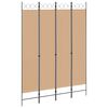 vidaXL Room Divider Beige 160 x 220 cm Fabric