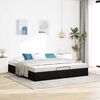 vidaXL Ottoman Bed Frame No Mattress Black Super King Velvet