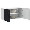 vidaXL Kitchen Cabinet with Door Black 80 x 31 x 40 cm Engineered Wood