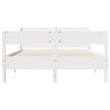 vidaXL Bed Frame without Mattress White 160x200 cm Solid Wood Pine