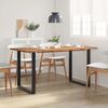 vidaXL Dining Table 154x80x76 cm Solid Acacia Wood