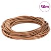 vidaXL Leather Cord Brown &Oslash;4 mm x 50 m Leather