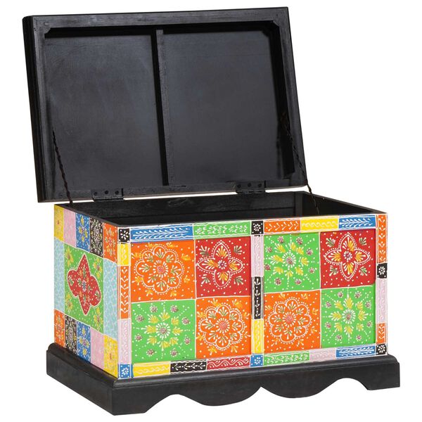 vidaXL Storage Box Multicolour 60 x 40 x 40 cm Solid Mango wood