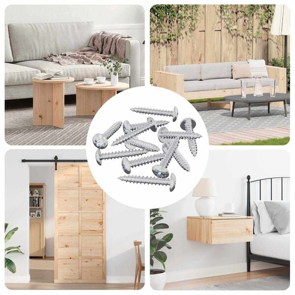 vidaXL Self Tapping Nail 9231 pcs Zinc-coated Steel