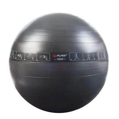 Pure2Improve Exercise Ball 75 cm Black
