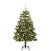 vidaXL Artificial Hinged Christmas Tree with Cones Green 120 cm