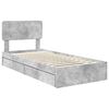 vidaXL Storage Bed Concrete Grey 75 x 190 cm Engineered Wood
