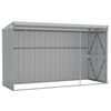 vidaXL Wall-mounted Garden Shed Grey 118x288x178 cm Galvanised Steel