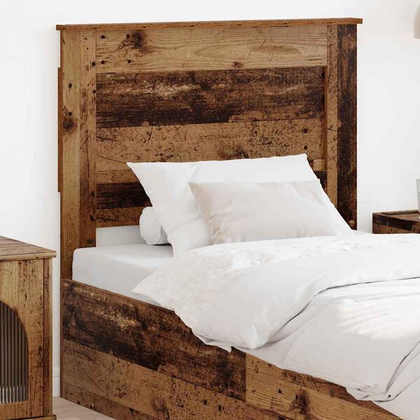 vidaXL Headboard with Headboard Old Wood 100 cm Engineered Wood