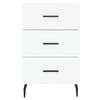 vidaXL Bedside Cabinet White 40x40x66 cm Engineered Wood
