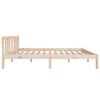 vidaXL Bed Frame without Mattress Solid Wood 120x200 cm