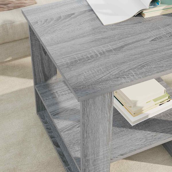 vidaXL Coffee Table Grey Sonoma 51 x 50 x 50 cm Engineered Wood