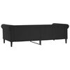 vidaXL Day Bed without Mattress Black 90x190 cm Single Faux Leather