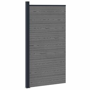 vidaXL Fence Panel WPC and Aluminium Grey