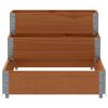 vidaXL 3-Tier Raised Bed Brown 120x80 cm Solid Wood Pine