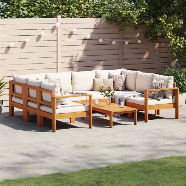 vidaXL 6 Piece Garden Sofa Set with Cushions Solid Wood Acacia