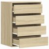 vidaXL Corner Chest of Drawers Sonoma Oak 60x41x76 cm Engineered Wood